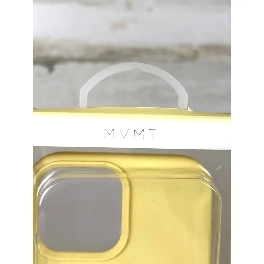 MVMT Yellow iPhone 13 14 Magnetic Silicone Protective MagSafe hone Case NEW